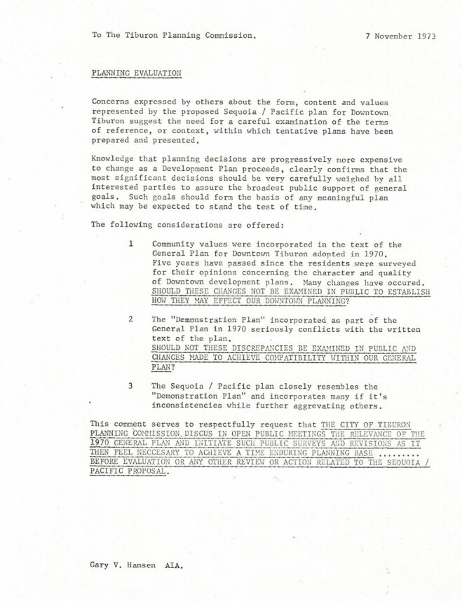 Planning Commission presentation, first page