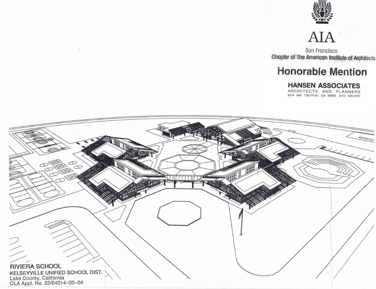 Site plan of Riviera School, AIA Honorable Mention