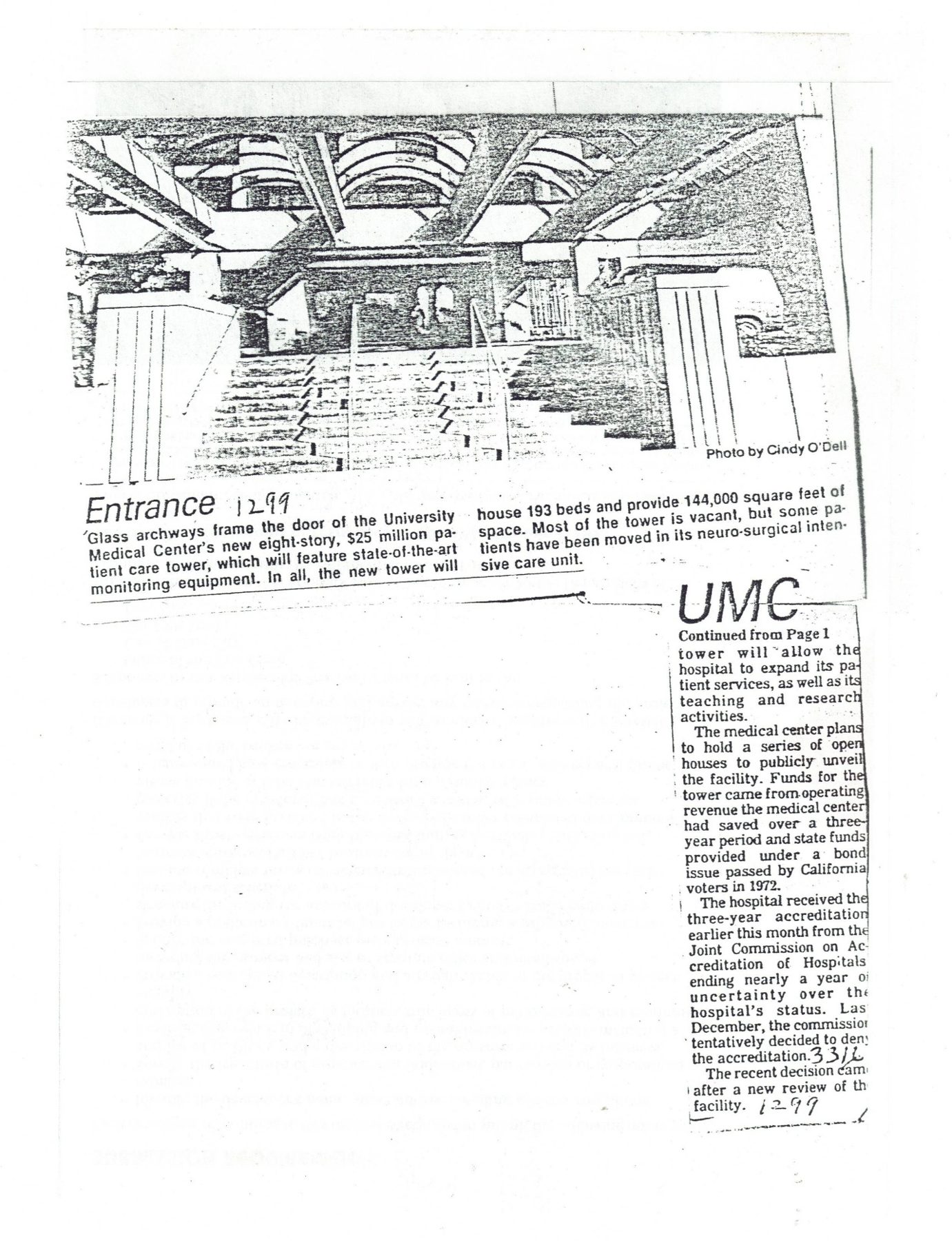 UMC tower ready (continued)