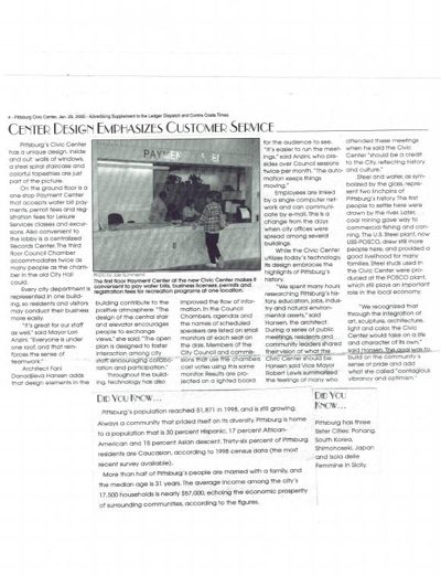Center Design Emphasizes Customer Service
