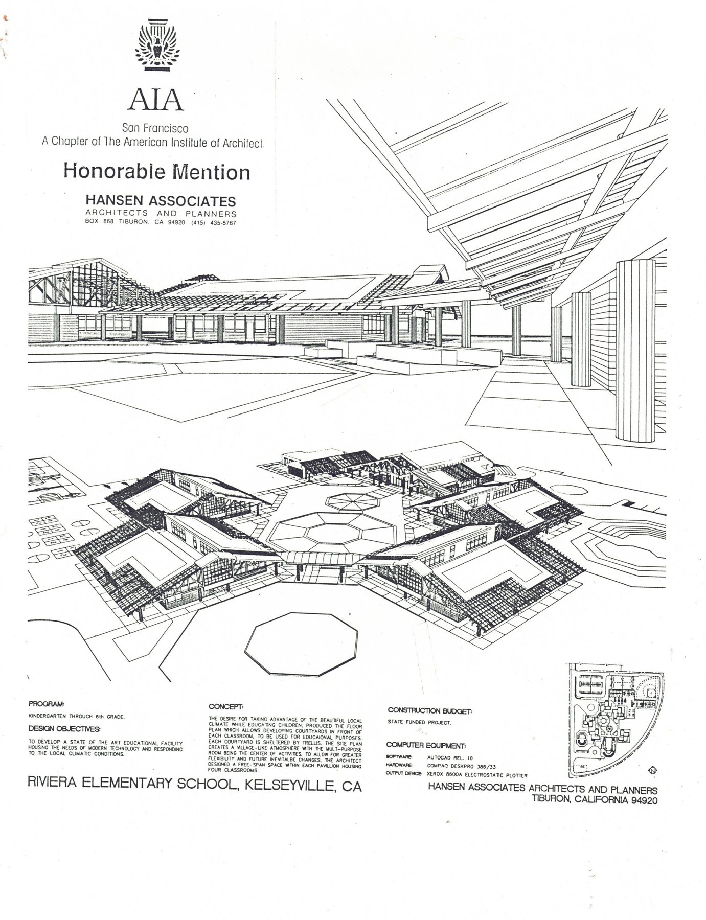 AIA Honorable Mention, Riviera Elementary School
